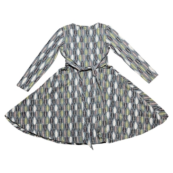 Effie’s Heart Sarah Longsleeve Leaf / Feston Dress in Sz M - Picture 2 of 11